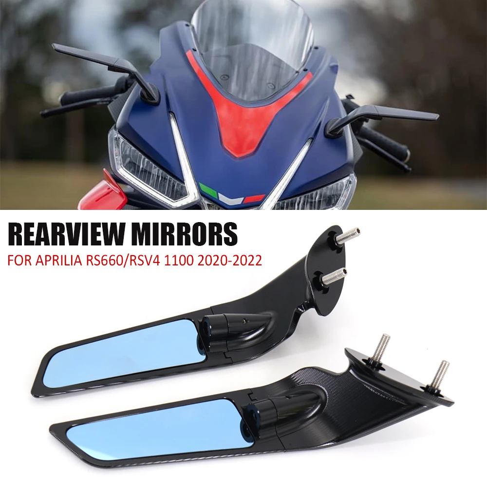 Motorcycle Wing Mirrors Adjustable Mirrors For Aprilia RS660 / RSV4 1100 Mirrors Stealth Mirrors Sports Winglets Mirror Kits
Motorcycle Wing Mirrors Adjustable Mirrors For Aprilia RS660 / RSV4 1100 Mirrors Stealth Mirrors Sports Winglets Mirror Kits