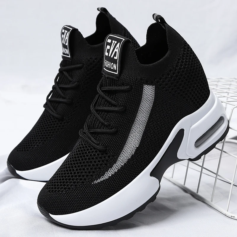 Wome Breathable Casual Sneakers 2023 Breathable Mesh Female Solid Color Shoes Height Increasing Knitted Ladies Vulcanized Shoes
Wome Breathable Casual Sneakers 2023 Breathable Mesh Female Solid Color Shoes Height Increasing Knitted Ladies Vulcanized Shoes