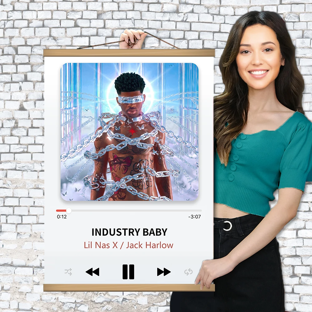 Industry Baby Lil Nas X Jack Harlow Play Music TOP Hot Song Artists Popular Album Scroll Art Print Canvas Poster Painting Decor
Industry Baby Lil Nas X Jack Harlow Play Music TOP Hot Song Artists Popular Album Scroll Art Print Canvas Poster Painting Decor