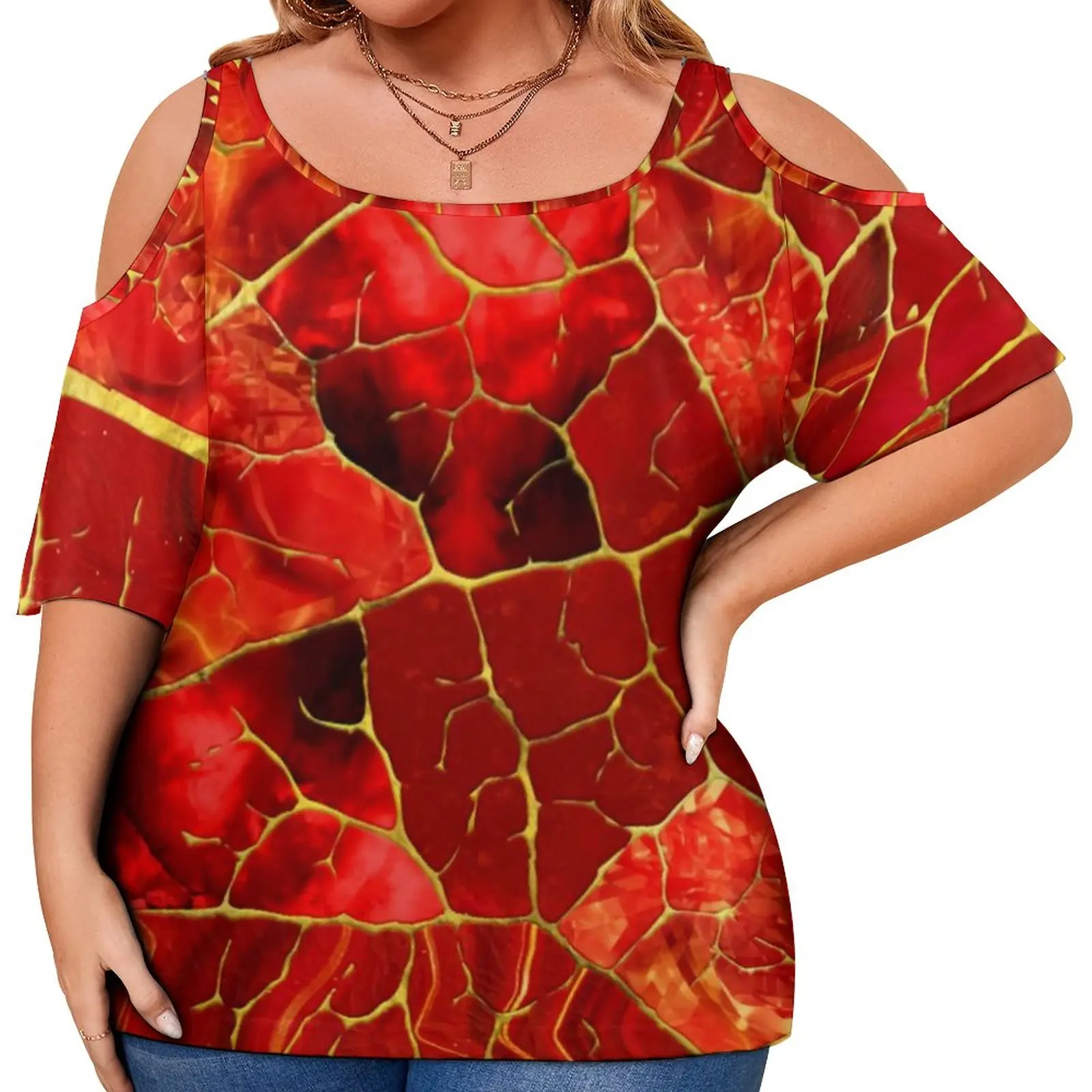 Red Marble T-Shirts Abstract Leaf Print Casual T-Shirt Short-Sleeve Women Vintage Tshirt Sexy Trendy Tops Plus Size 3XL 4XL 5XL
Red Marble T-Shirts Abstract Leaf Print Casual T-Shirt Short-Sleeve Women Vintage Tshirt Sexy Trendy Tops Plus Size 3XL 4XL 5XL