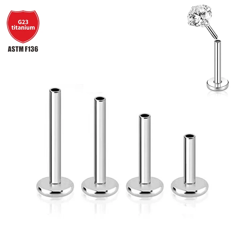 5 Pack Astm F136 Titanium Pin 20G/18G/16G Lip Stud Ear Studs Body Piercing Jewelry Accessories
5 Pack Astm F136 Titanium Pin 20G/18G/16G Lip Stud Ear Studs Body Piercing Jewelry Accessories