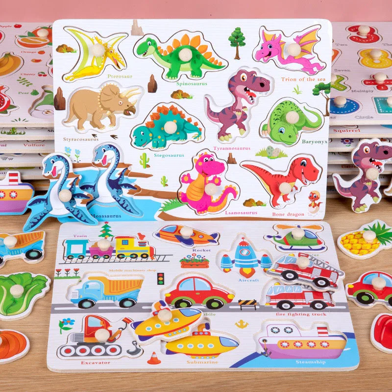Montessori Wooden Toys Cartoon Animal Dinosaur Wood Puzzle Baby Early Learning Educational Jigsaw Puzzle Toys for Children
Montessori Wooden Toys Cartoon Animal Dinosaur Wood Puzzle Baby Early Learning Educational Jigsaw Puzzle Toys for Children