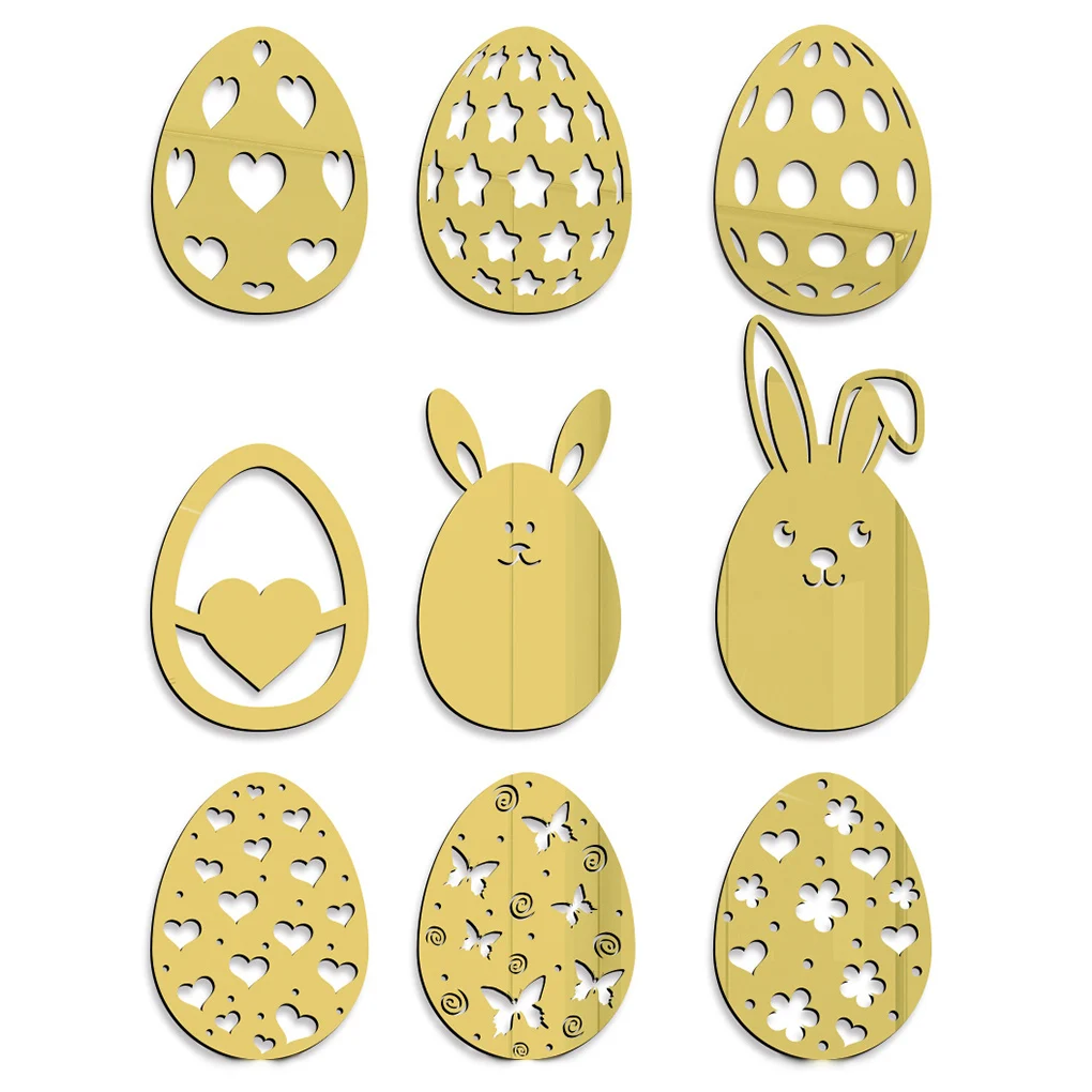 Easter Wall Sticker Egg Shape Acrylic Wall Decal Festival Decoration Mirror Wall Paster For Home Decoration Wall Decals Room 
Easter Wall Sticker Egg Shape Acrylic Wall Decal Festival Decoration Mirror Wall Paster For Home Decoration Wall Decals Room