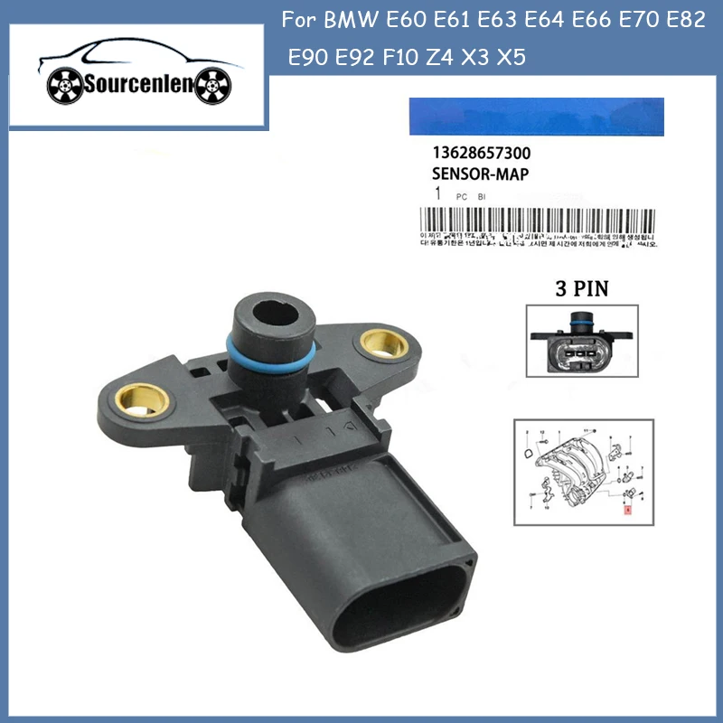 Датчик давления для BMW E60 E61 E63 E64 E66 E70 E82 E90 E92 F10 Z4 X3 X5 13628657300 13627542623 
Датчик давления для BMW E60 E61 E63 E64 E66 E70 E82 E90 E92 F10 Z4 X3 X5 13628657300 13627542623