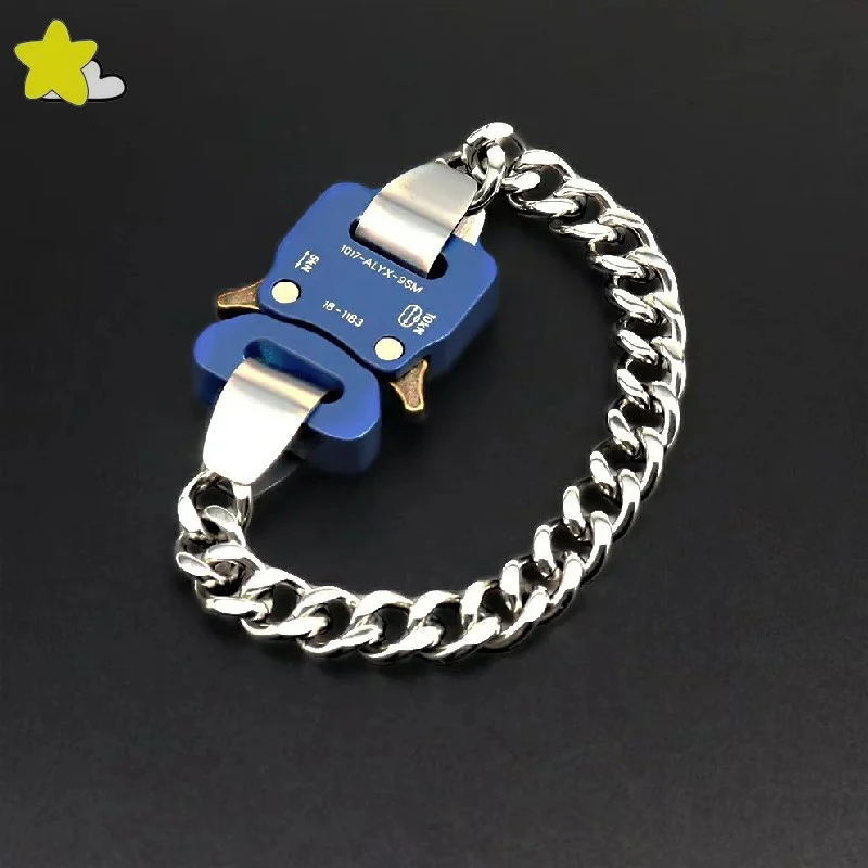 Hip Hop Trend 1017 ALYX 9SM Bracelet Unisex High Quality Buckle Metal Titanium Accessories Chain
Hip Hop Trend 1017 ALYX 9SM Bracelet Unisex High Quality Buckle Metal Titanium Accessories Chain