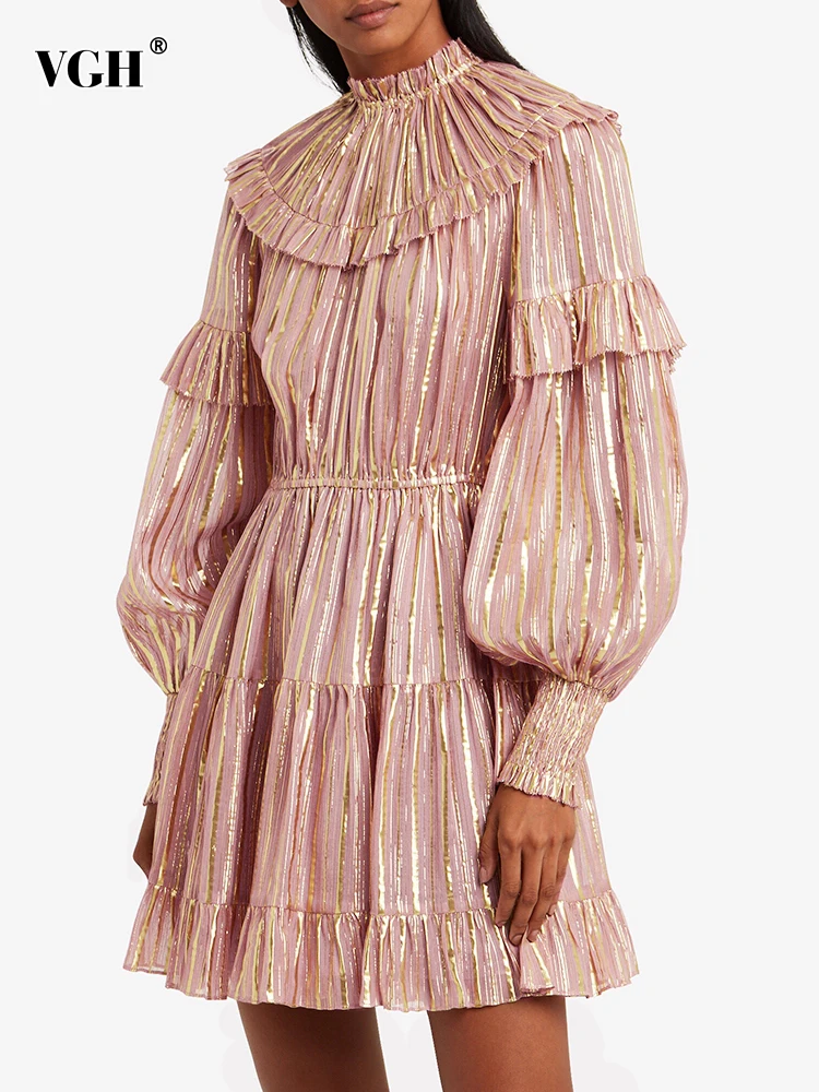 Женское платье-пуловер в полоску, с круглым вырезом и рукавами-фонариками
Женское платье-пуловер в полоску, с круглым вырезом и рукавами-фонариками