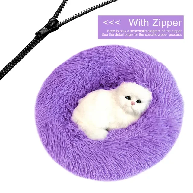 Detachable Dog Bed With Zipper For Dogs Cats Round Mat Thicken Plush Warm Pet Bed Dropshipping
Detachable Dog Bed With Zipper For Dogs Cats Round Mat Thicken Plush Warm Pet Bed Dropshipping