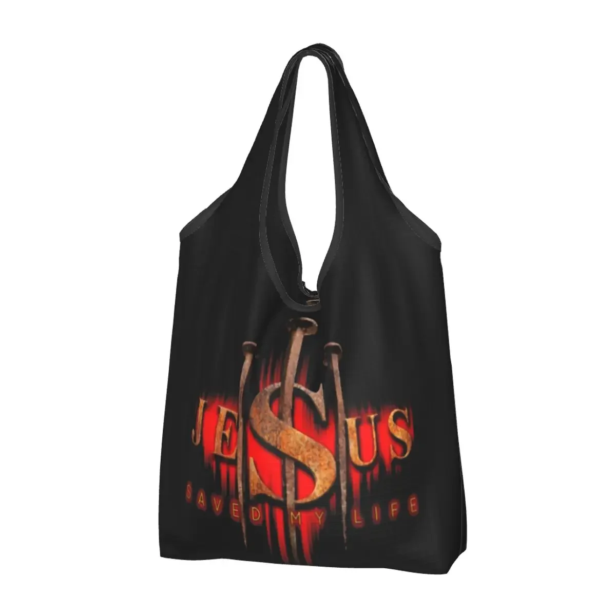 Cute Print Cool Jesus Saved My Life Tote Shopping Bags Portable Shoulder Shopper Christian Religious Faith Handbag
Cute Print Cool Jesus Saved My Life Tote Shopping Bags Portable Shoulder Shopper Christian Religious Faith Handbag