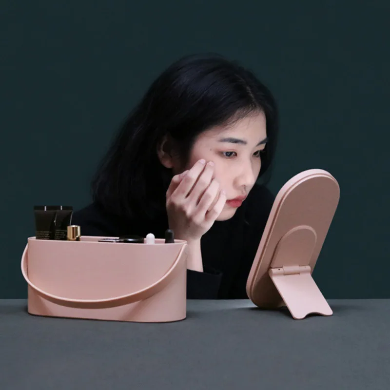 Creative new portable cosmetic box with LED light travel makeup storage dresser lipstick skin care product storage box
Creative new portable cosmetic box with LED light travel makeup storage dresser lipstick skin care product storage box
