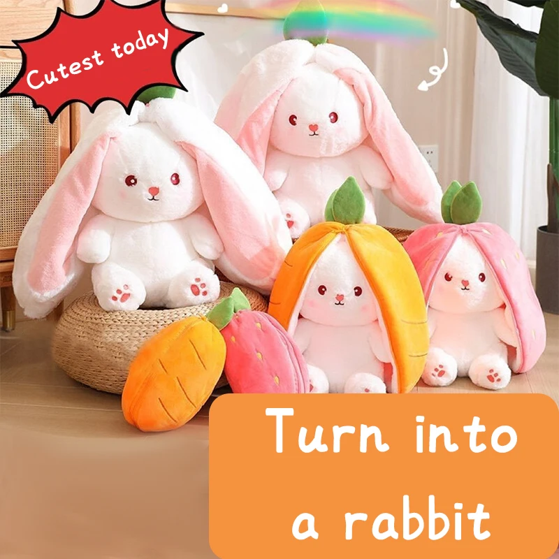 18/35cm Hiding in Strawberry Bag Creative Funny Doll Carrot Rabbit Plush Stuffed Toys for Kids Girls Birthday Gift
18/35cm Hiding in Strawberry Bag Creative Funny Doll Carrot Rabbit Plush Stuffed Toys for Kids Girls Birthday Gift