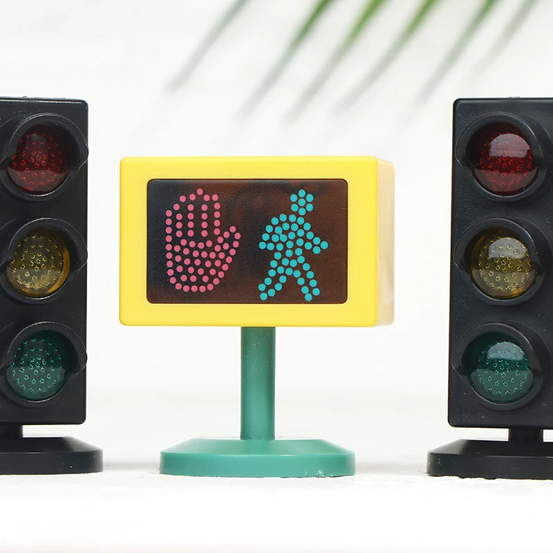 Dollhouse miniture Kids Educational Toy Traffic Signs Road Light With battery fun Simulation Traffic rule cognition toy
Dollhouse miniture Kids Educational Toy Traffic Signs Road Light With battery fun Simulation Traffic rule cognition toy