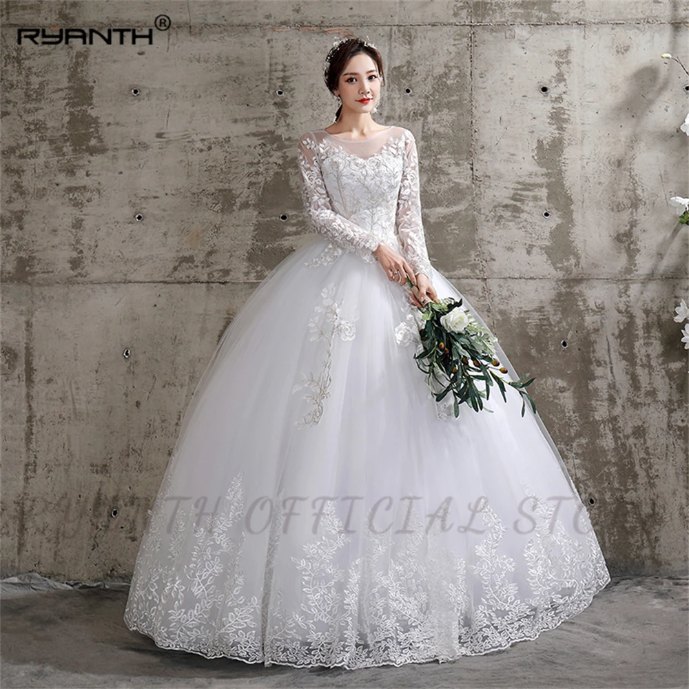 Ryanth Wedding Dress 2023 New Birde Long Sleeve Ball Gown Luxury Lace Wedding Dresses Vestido De Noiva Robe De Mariee Plus Size
Ryanth Wedding Dress 2023 New Birde Long Sleeve Ball Gown Luxury Lace Wedding Dresses Vestido De Noiva Robe De Mariee Plus Size