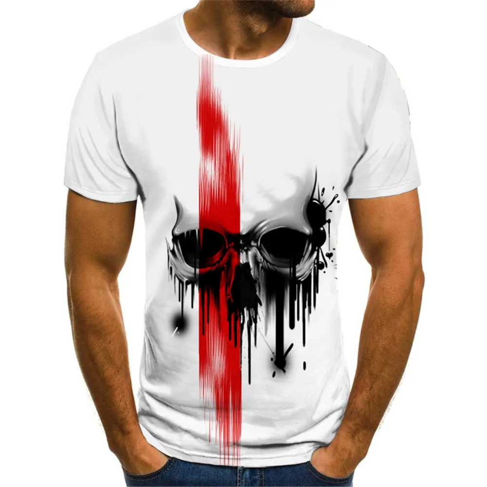 Men's T-shirts Summer 3d Vintage Horror Skull Top Hip Hop Rock Streetwear O-neck Short Sleeve Tee Oversized T Shirt Male Clothes
Men's T-shirts Summer 3d Vintage Horror Skull Top Hip Hop Rock Streetwear O-neck Short Sleeve Tee Oversized T Shirt Male Clothes