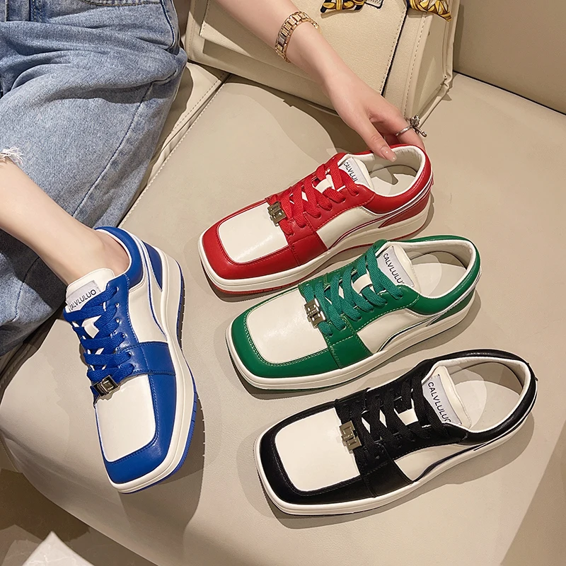 Small White Shoes Tennis Female 2022 Fashion Women's Mixed Colors Square Toe Casual Sneaker All-Match Breathable Modis Summer Co
Small White Shoes Tennis Female 2022 Fashion Women's Mixed Colors Square Toe Casual Sneaker All-Match Breathable Modis Summer Co