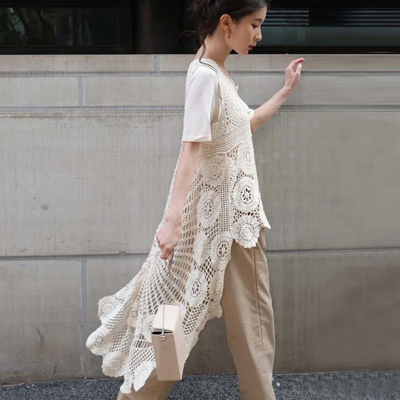 2022 хлопковый однотонный жилет в европейском и американском стиле с вышивкой и вырезами спереди и сзади для пожилых девушек в литературном р... 
2022 хлопковый однотонный жилет в европейском и американском стиле с вышивкой и вырезами спереди и сзади для пожилых девушек в литературном р...