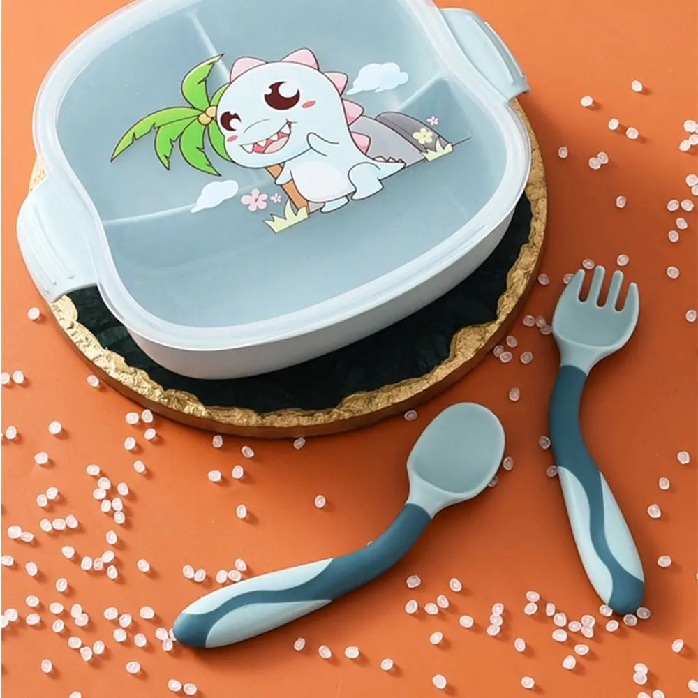 Product Silicone Reusable Soft Cute Baby Spoon Fork Set Tableware Children Training Utensils Baby Practice Helper
Product Silicone Reusable Soft Cute Baby Spoon Fork Set Tableware Children Training Utensils Baby Practice Helper