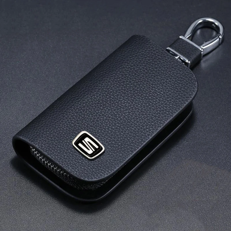 New Leather Car Key Case Cover For Seat Ateca Tarraco Mii Alhambra Exeo Altea Toledo Cordoba Ibiza Arosa Leon car accessories
New Leather Car Key Case Cover For Seat Ateca Tarraco Mii Alhambra Exeo Altea Toledo Cordoba Ibiza Arosa Leon car accessories