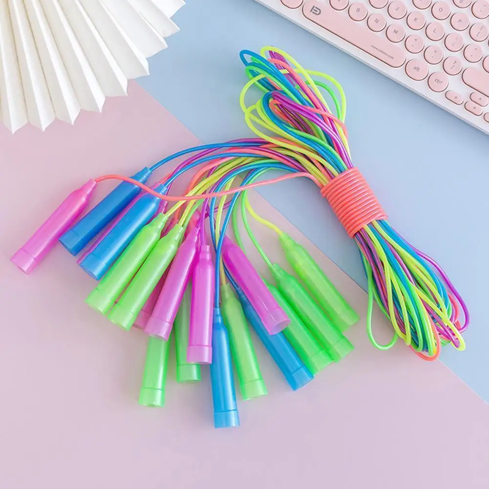 Portable Rope Jumping Colorful Plastic Skipping Rope Training Equipment Indoor Adjustable Supply Sports Fitness Rope Outdoo M1i1
Portable Rope Jumping Colorful Plastic Skipping Rope Training Equipment Indoor Adjustable Supply Sports Fitness Rope Outdoo M1i1