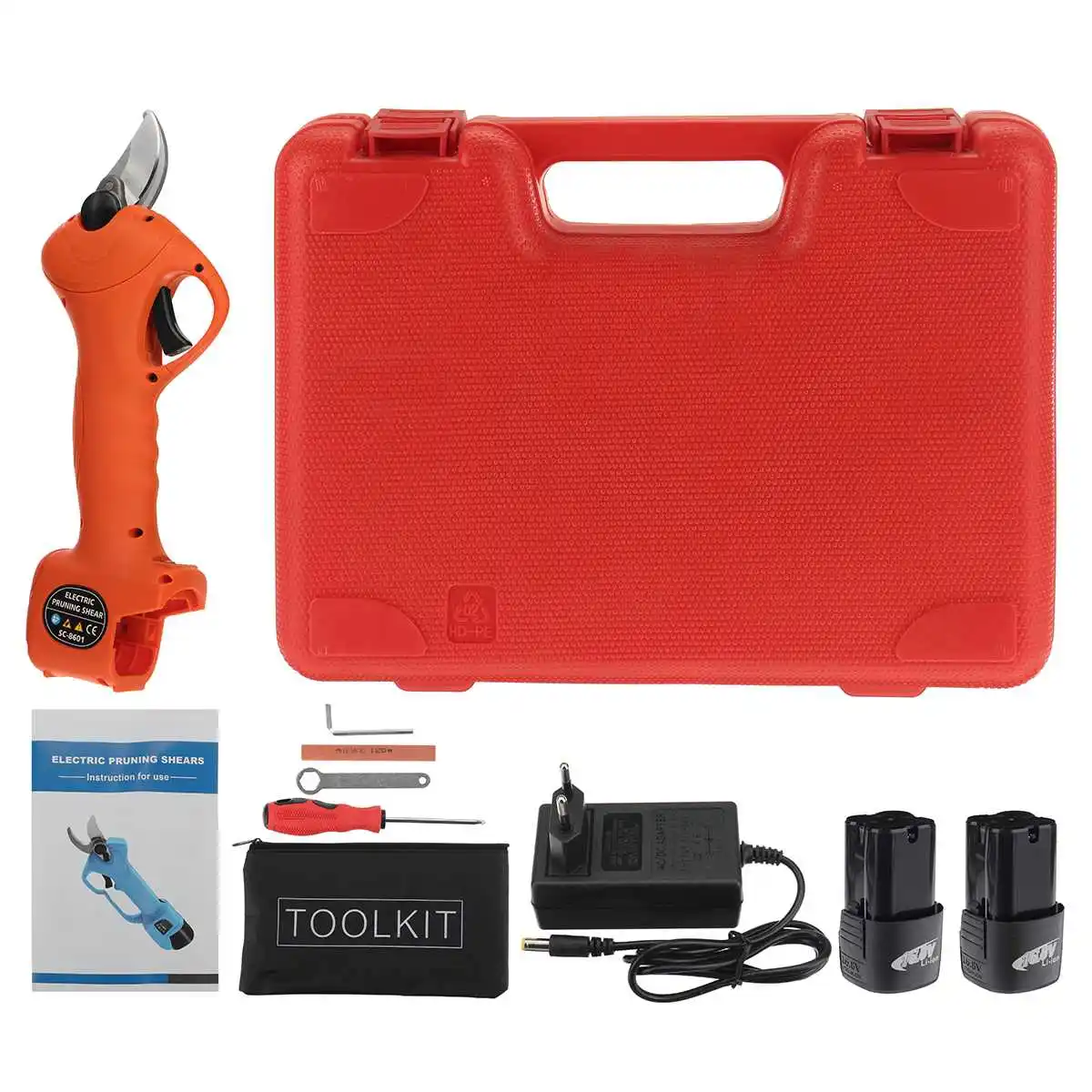 16.8V Cordless Pruner Electric Pruning Shear Lithium-ion Battery Efficient Fruit Tree Bonsai Pruning Branche Cutter With Battery
16.8V Cordless Pruner Electric Pruning Shear Lithium-ion Battery Efficient Fruit Tree Bonsai Pruning Branche Cutter With Battery