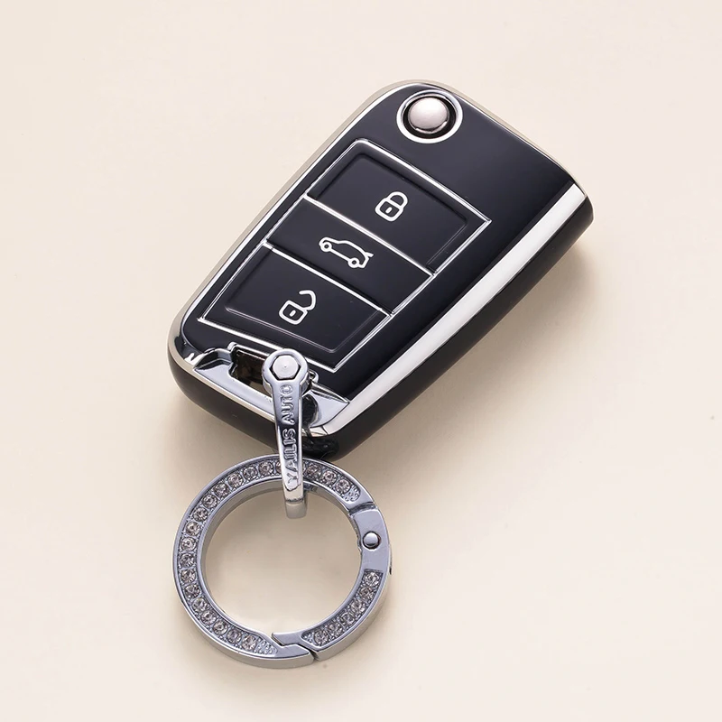 New TPU Car Remote Key Case Cover Shell For VW Volkswagen Golf 7 MK7 Tiguan MK2 For SEAT Ateca Leon FR 2 Ibiza For Skoda Octavia
New TPU Car Remote Key Case Cover Shell For VW Volkswagen Golf 7 MK7 Tiguan MK2 For SEAT Ateca Leon FR 2 Ibiza For Skoda Octavia