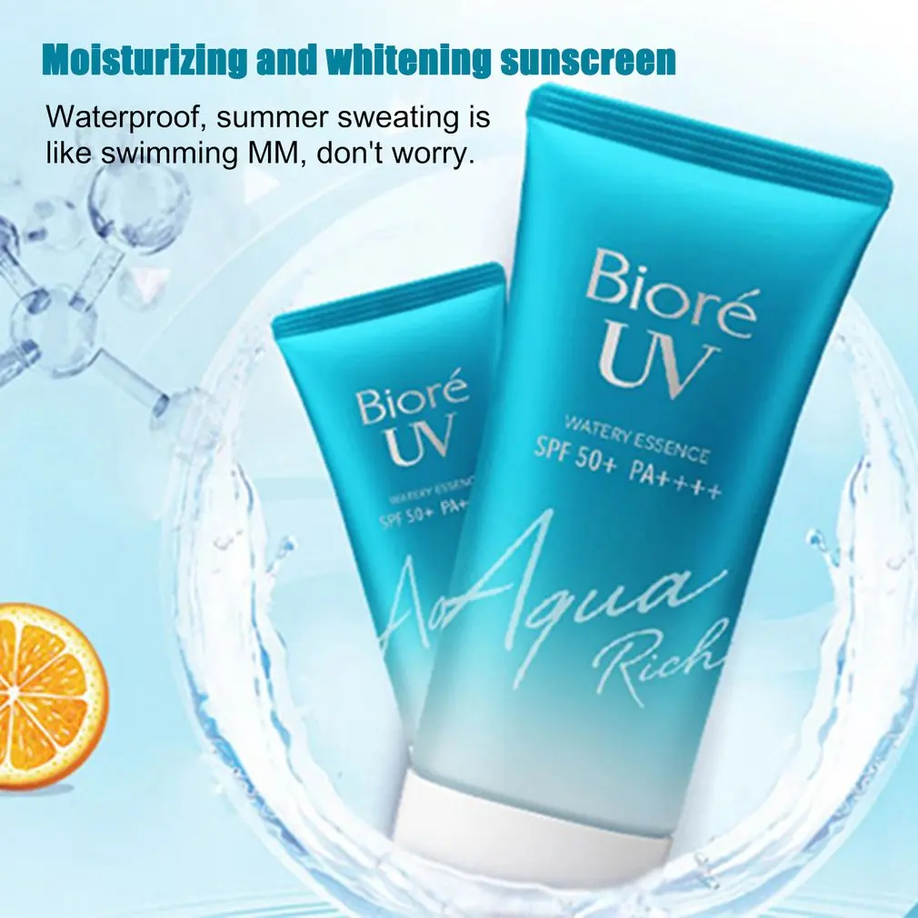 SPF50 Biore UV Aqua Sunscreen Cream UVA UVB Protection Gel Isolation Lotion for Men And Women Moisturizing Whitened Waterproof
SPF50 Biore UV Aqua Sunscreen Cream UVA UVB Protection Gel Isolation Lotion for Men And Women Moisturizing Whitened Waterproof