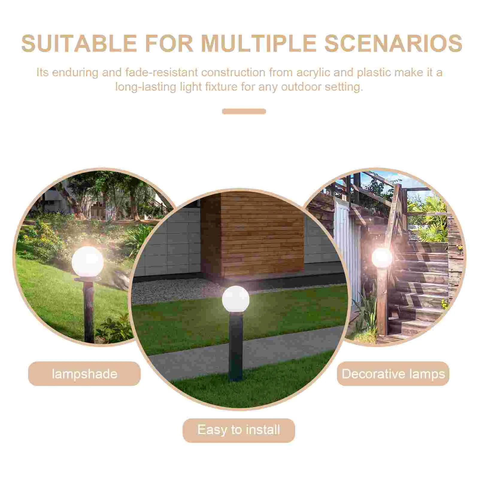 Wall Lantern Lights Outdoor Photosphere Lampshade Globe Replacement Household Cover Plastic
Wall Lantern Lights Outdoor Photosphere Lampshade Globe Replacement Household Cover Plastic