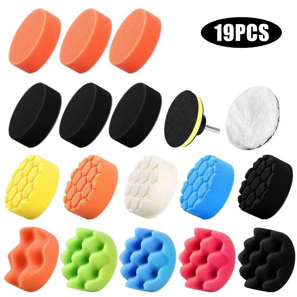 5/19/22/31PCS 3 inch Polishing Kit Polishing Pad Car Waxing Sponge Disk Wool Wheel Auto Paint Care Polisher Pads Car Gadget
5/19/22/31PCS 3 inch Polishing Kit Polishing Pad Car Waxing Sponge Disk Wool Wheel Auto Paint Care Polisher Pads Car Gadget