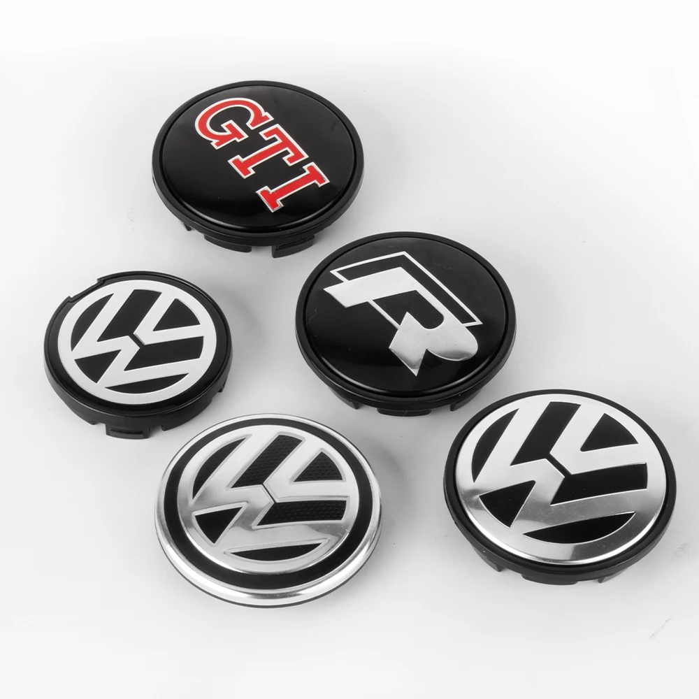 4 шт. колпачки для Volkswagen VW R GTI Golf 5 6 7 Jetta Passat Tiguan 56/65/66 мм