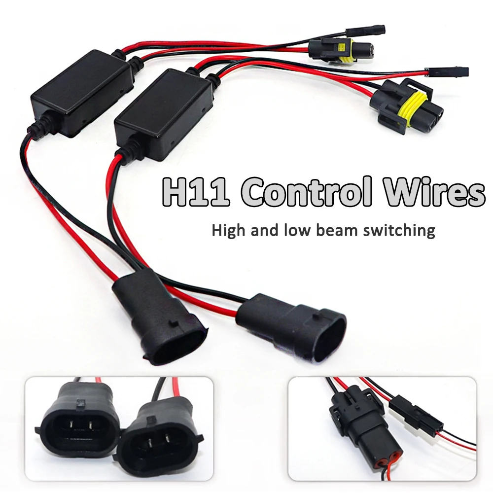 H11 Control Wires Biled Bi Xenon Lens High Low Beam Controller Fog Light H11 Socket Connection Wiring Harness Conversion Drive
H11 Control Wires Biled Bi Xenon Lens High Low Beam Controller Fog Light H11 Socket Connection Wiring Harness Conversion Drive
