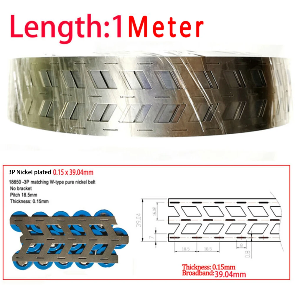 3P Nickel-plated Strip 0.15*39.04mm Nickel Plated With Nickel Strip 3P Battery Welding Strip ///////////////////////////////////
3P Nickel-plated Strip 0.15*39.04mm Nickel Plated With Nickel Strip 3P Battery Welding Strip ///////////////////////////////////