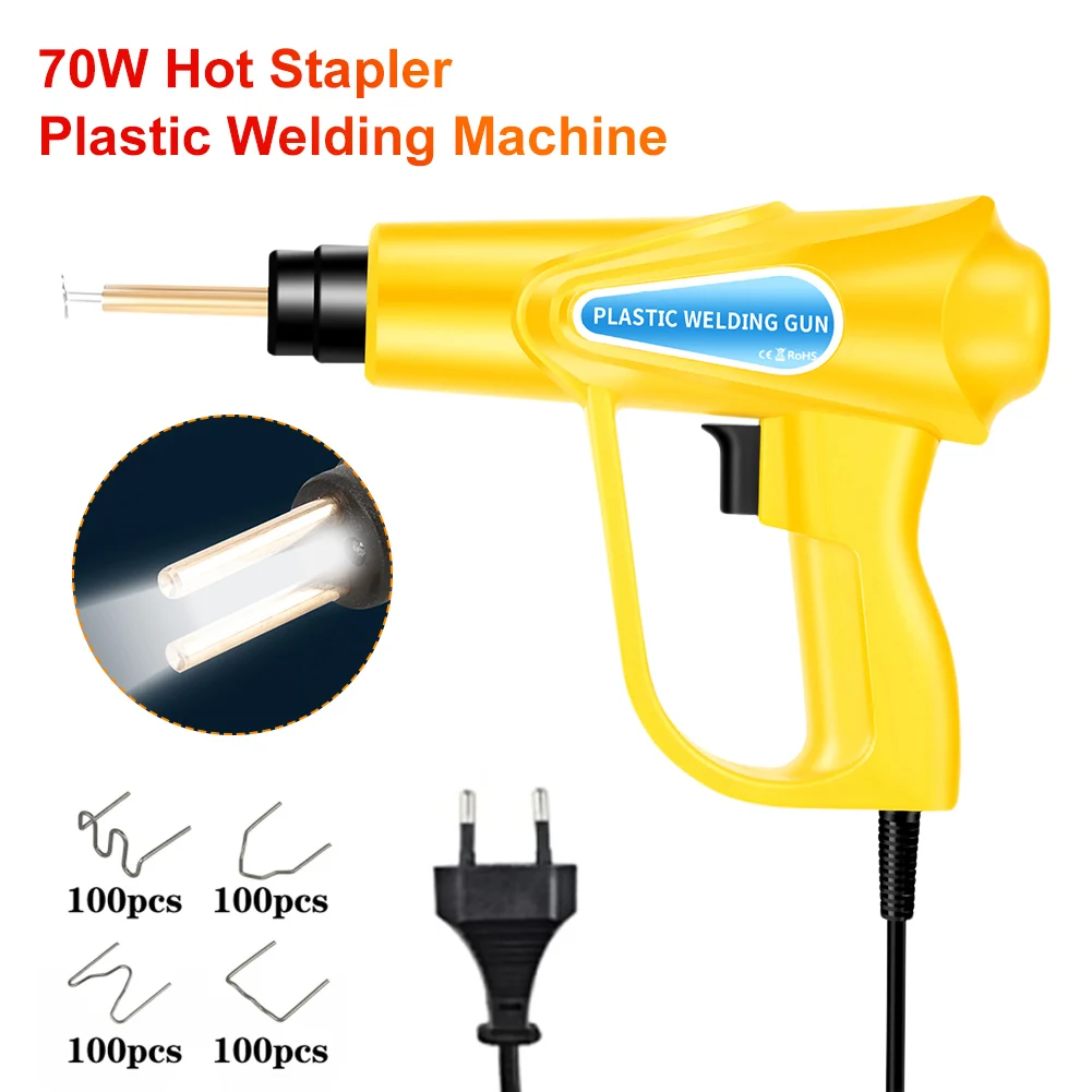 70W Hot Stapler Plastic Welding Machine Plastic Bumper Soldering Iron Garage Tools Car Bumpers Repair Kits PVC Welder Gun
70W Hot Stapler Plastic Welding Machine Plastic Bumper Soldering Iron Garage Tools Car Bumpers Repair Kits PVC Welder Gun