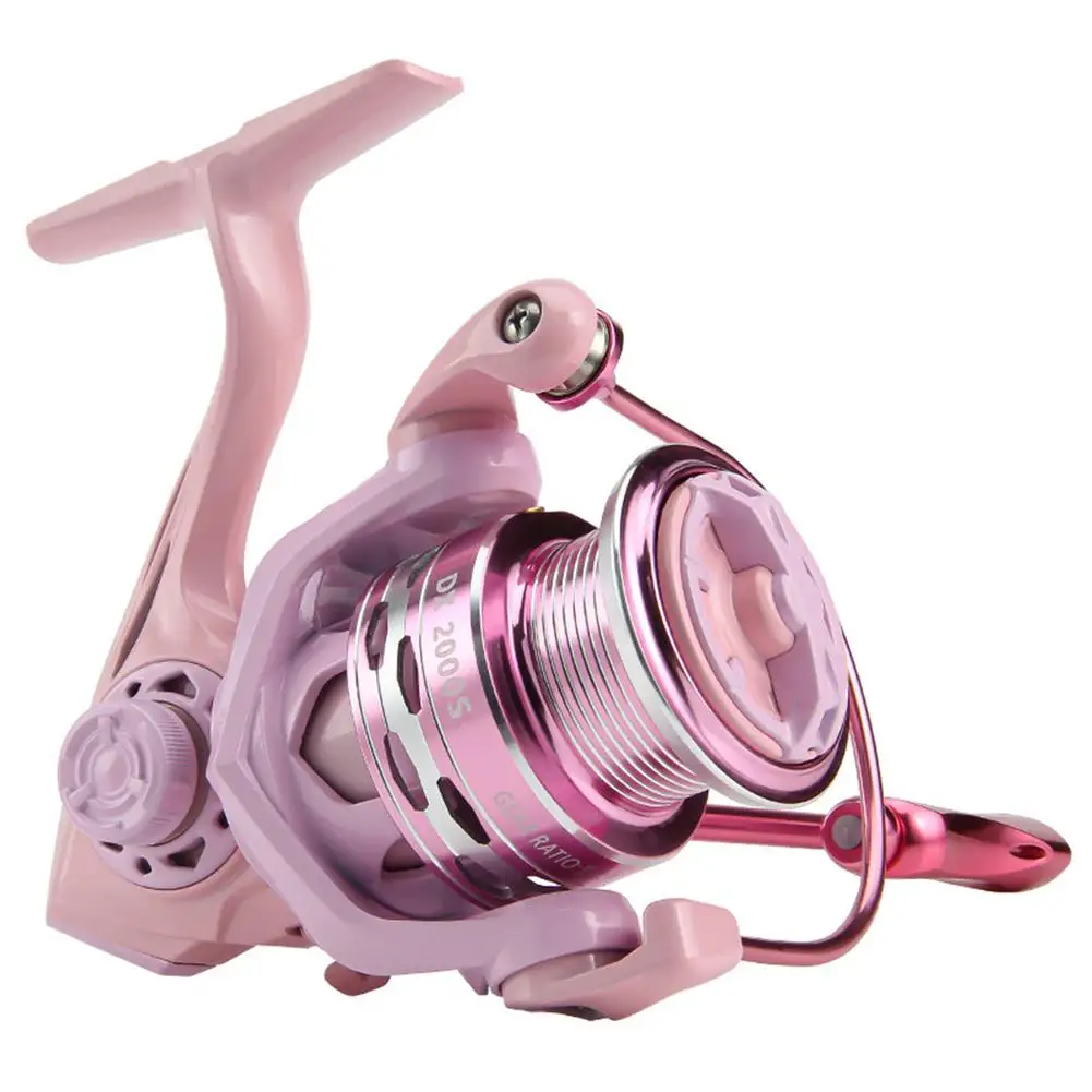 New Pink Left/Right Interchangeable 8kg Max Drag Spinning Fishing Wheel Gear Ratio 5.2:1 Ultra Light Weight Fishing Reel
New Pink Left/Right Interchangeable 8kg Max Drag Spinning Fishing Wheel Gear Ratio 5.2:1 Ultra Light Weight Fishing Reel