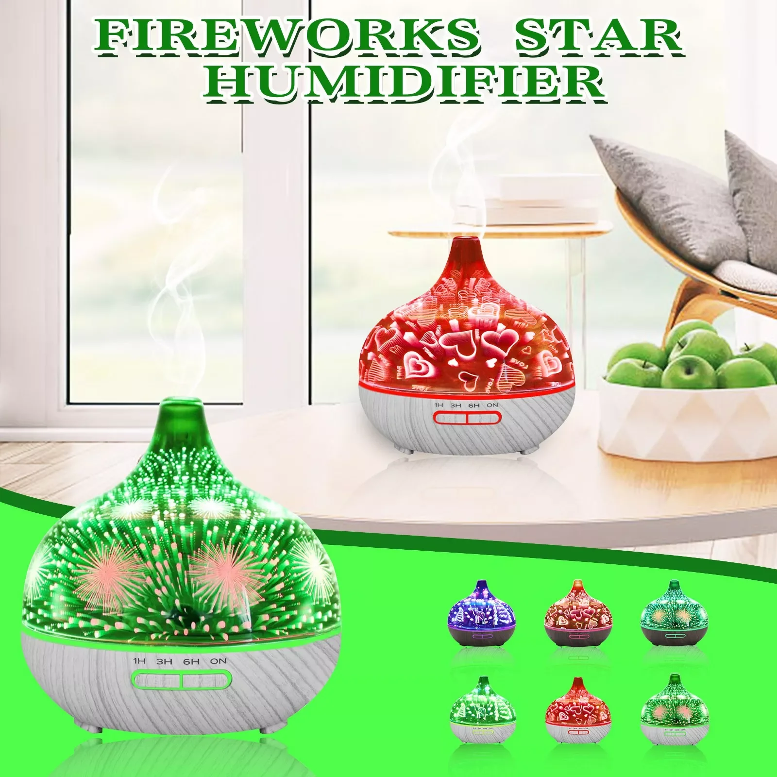NEW2023 Colorful Light 3d Glass Firework Aromatherapy Essential Oil Aroma Diffuser Cool Mist Humidifier Ultrasonic Aroma Diffuse 
NEW2023 Colorful Light 3d Glass Firework Aromatherapy Essential Oil Aroma Diffuser Cool Mist Humidifier Ultrasonic Aroma Diffuse