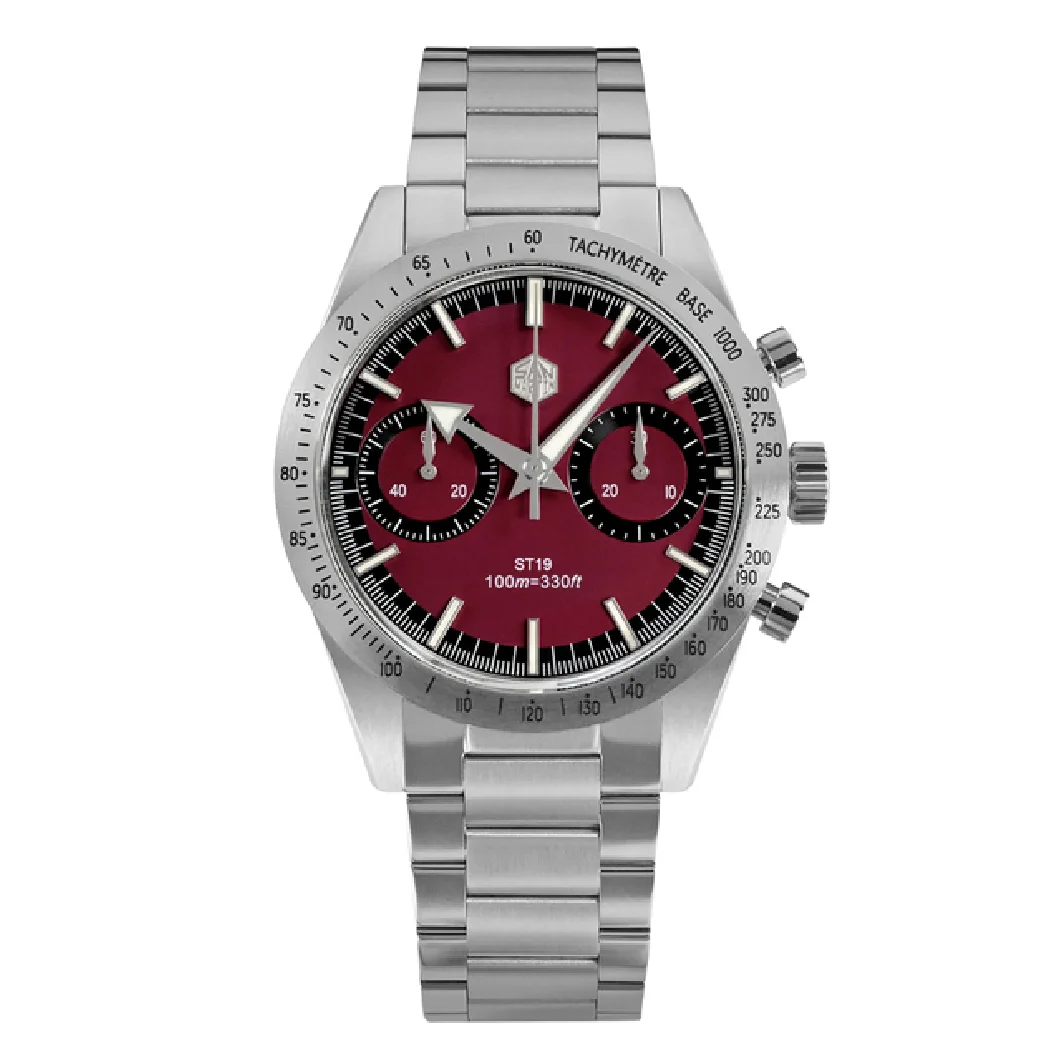 San Martin Men Chronograph Watches Luxury Panda Manual Wind Mechanical Wristwatch Sapphire 10ATM Waterproof BGW9 Luminous ST1901
San Martin Men Chronograph Watches Luxury Panda Manual Wind Mechanical Wristwatch Sapphire 10ATM Waterproof BGW9 Luminous ST1901