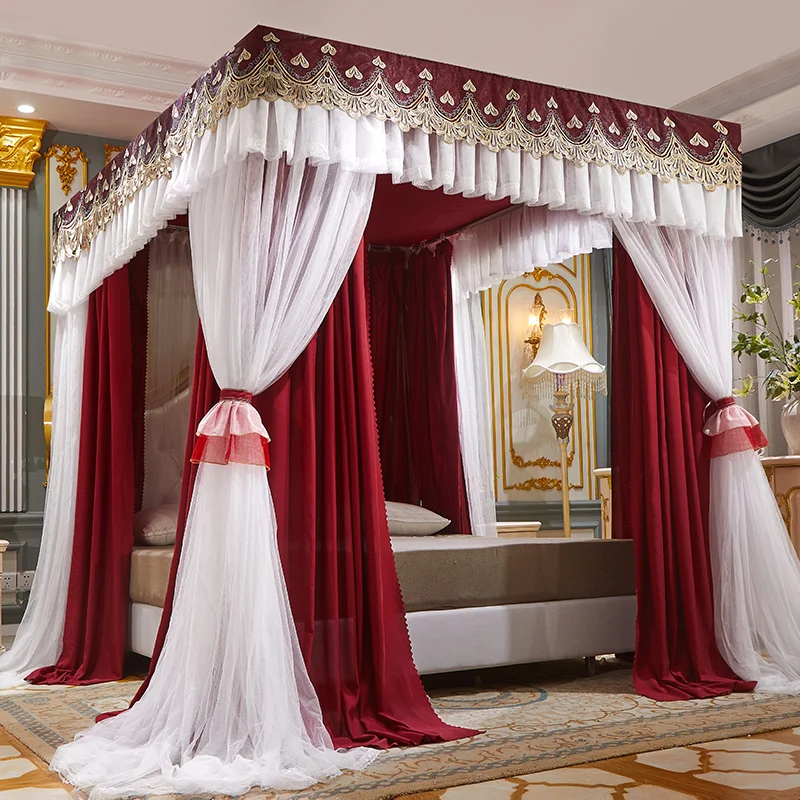 Luxury Double-deck Romantic White Lace Shading Princess Bed Mantle Princess Style Floor-standing mosquito net Room Decoratione
Luxury Double-deck Romantic White Lace Shading Princess Bed Mantle Princess Style Floor-standing mosquito net Room Decoratione