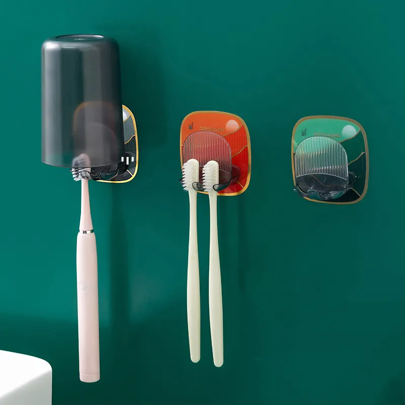 2022 Light Luxury Toothbrush Holder Mouthwash Cup Free Punch Wall-Mounted Space Saving Waterproof Bathroom Organizer Accessories
2022 Light Luxury Toothbrush Holder Mouthwash Cup Free Punch Wall-Mounted Space Saving Waterproof Bathroom Organizer Accessories