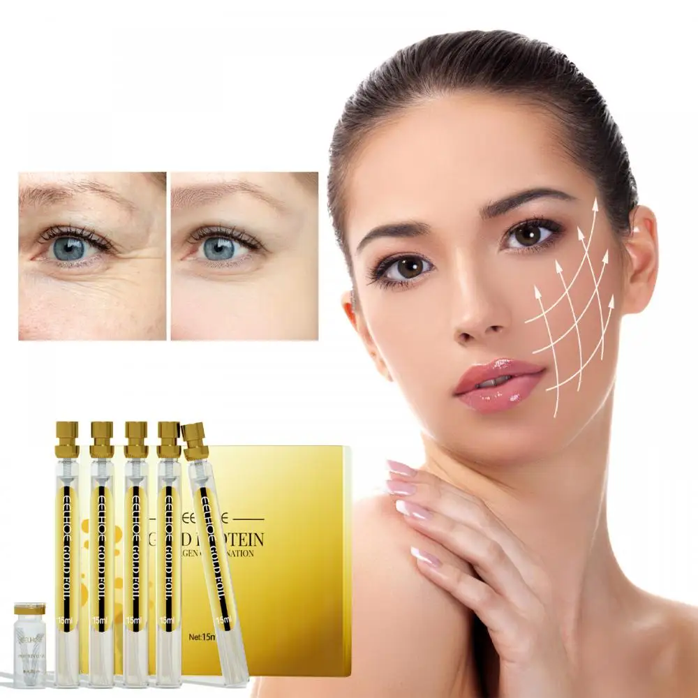 Gold Protein Line Serum Beauty Salon Lifting Firming Gold Line Carving Set Skin Care Products Anti-aging Collagen Protein Thread
Gold Protein Line Serum Beauty Salon Lifting Firming Gold Line Carving Set Skin Care Products Anti-aging Collagen Protein Thread