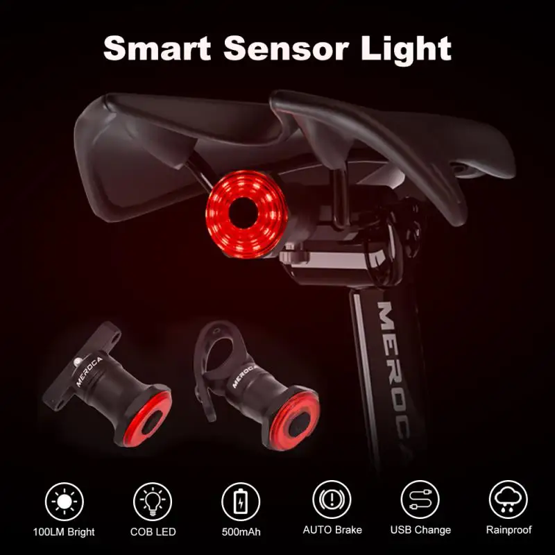 MEROCA Lanterna Bicicleta Bike Tail Light Rechargeable Lamp Bicycle Smart Sensor Brake Taillight Rear Lights MTB Accessories
MEROCA Lanterna Bicicleta Bike Tail Light Rechargeable Lamp Bicycle Smart Sensor Brake Taillight Rear Lights MTB Accessories