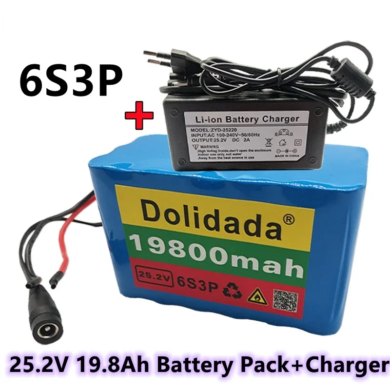 100% Brand New 25.2V 19800mah 6S3P 18650 lithium battery 25.2V electric bike moped/electric/li ion battery + Charger
100% Brand New 25.2V 19800mah 6S3P 18650 lithium battery 25.2V electric bike moped/electric/li ion battery + Charger