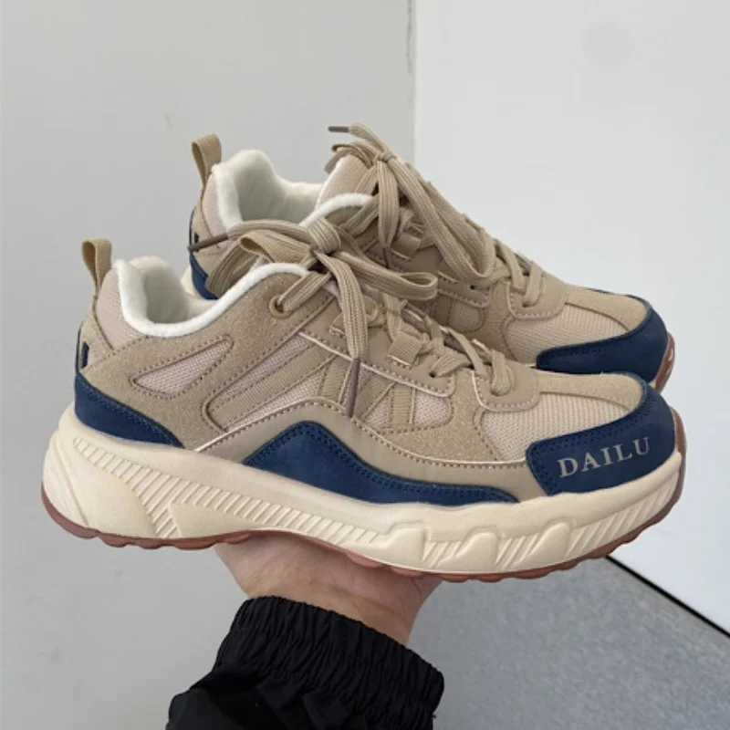 Chic Winter Casual Shoes for Women 2023 Keep Warm Women's Chunky Sneakers Fashion Men Sports Shoes Couples Footwear 
Chic Winter Casual Shoes for Women 2023 Keep Warm Women's Chunky Sneakers Fashion Men Sports Shoes Couples Footwear