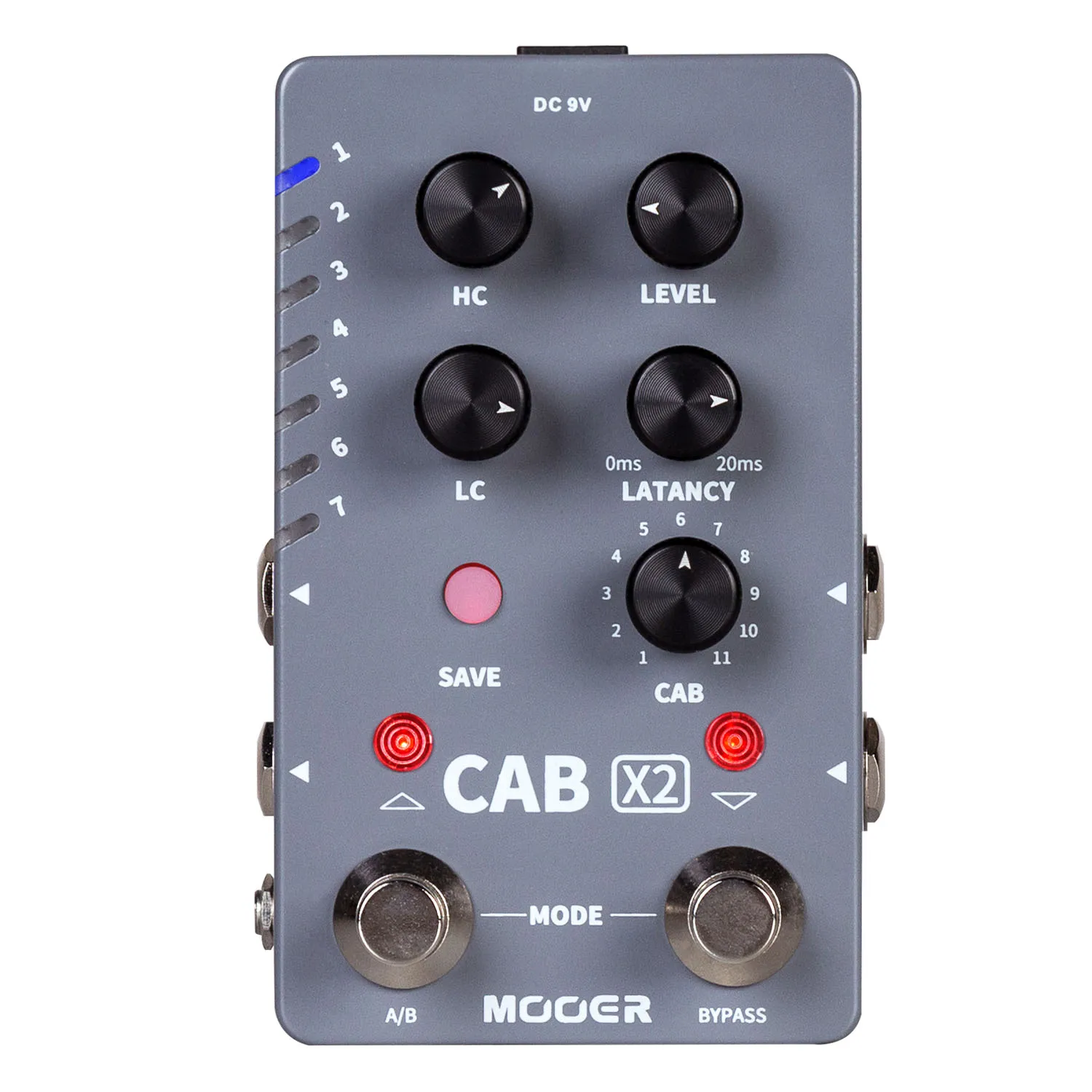MOOER CAB X2 Dual Footswitch Cab Sim IR Loading Stereo Cabinet Simulation Pedal with 14 Presets Slots Software Editing
MOOER CAB X2 Dual Footswitch Cab Sim IR Loading Stereo Cabinet Simulation Pedal with 14 Presets Slots Software Editing