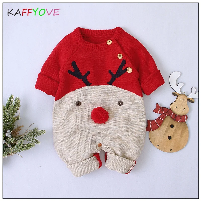 Детский трикотажный свитер с длинным рукавом, на Рождество 
Детский трикотажный свитер с длинным рукавом, на Рождество