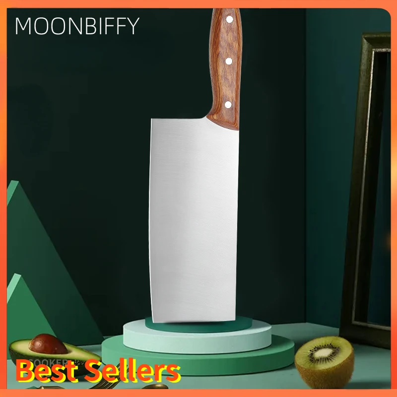 Kitchen Knife Butcher Meat Chopping Cleaver Chinese Chef Stainless Steel Handle Knives Sharp Slicing Household Slices Special
Kitchen Knife Butcher Meat Chopping Cleaver Chinese Chef Stainless Steel Handle Knives Sharp Slicing Household Slices Special