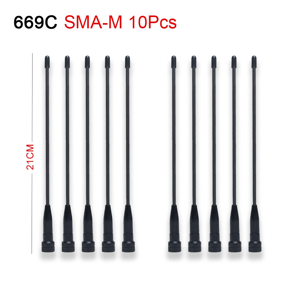 10PCS 669C Walkie-Talkie Antenna SMA-M Male VHF UHF Walkie Talkie Whip Antennas For Yaesu VX-3R VX-5R 7R Baofeng UV3R TYT
10PCS 669C Walkie-Talkie Antenna SMA-M Male VHF UHF Walkie Talkie Whip Antennas For Yaesu VX-3R VX-5R 7R Baofeng UV3R TYT