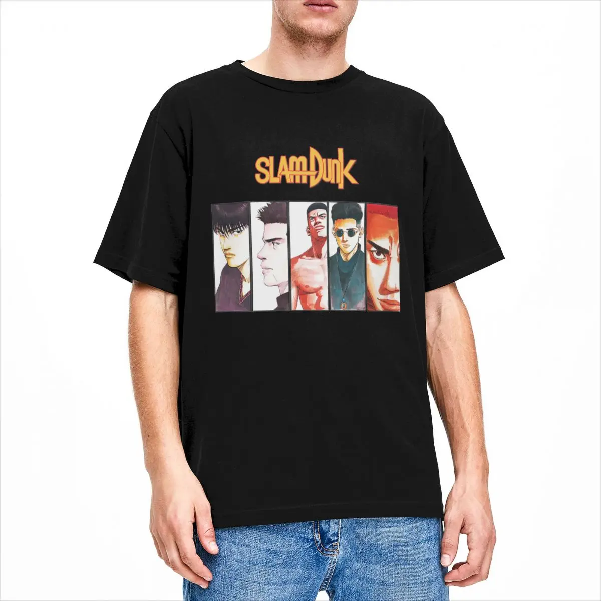 Рубашка Slam Dunk Merch для мужчин и женщин, повседневные хлопковые футболки с круглым вырезом и короткими рукавами, Новое поступление ткани
Рубашка Slam Dunk Merch для мужчин и женщин, повседневные хлопковые футболки с круглым вырезом и короткими рукавами, Новое поступление ткани