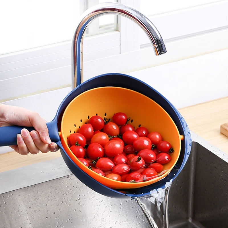 Double Drain Basket Bowl Kitchen Plastic Washing Storage Basket Strainers Bowls Drainer Vegetable Cleaning Colander
Double Drain Basket Bowl Kitchen Plastic Washing Storage Basket Strainers Bowls Drainer Vegetable Cleaning Colander