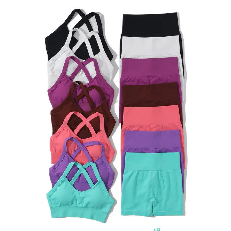 2pcs Set Yoga Clothing Set Woman Seamles Sports High Quality Crop Ladies Butt Lift Leggings Workout GYM Shorts Bra Set
2pcs Set Yoga Clothing Set Woman Seamles Sports High Quality Crop Ladies Butt Lift Leggings Workout GYM Shorts Bra Set