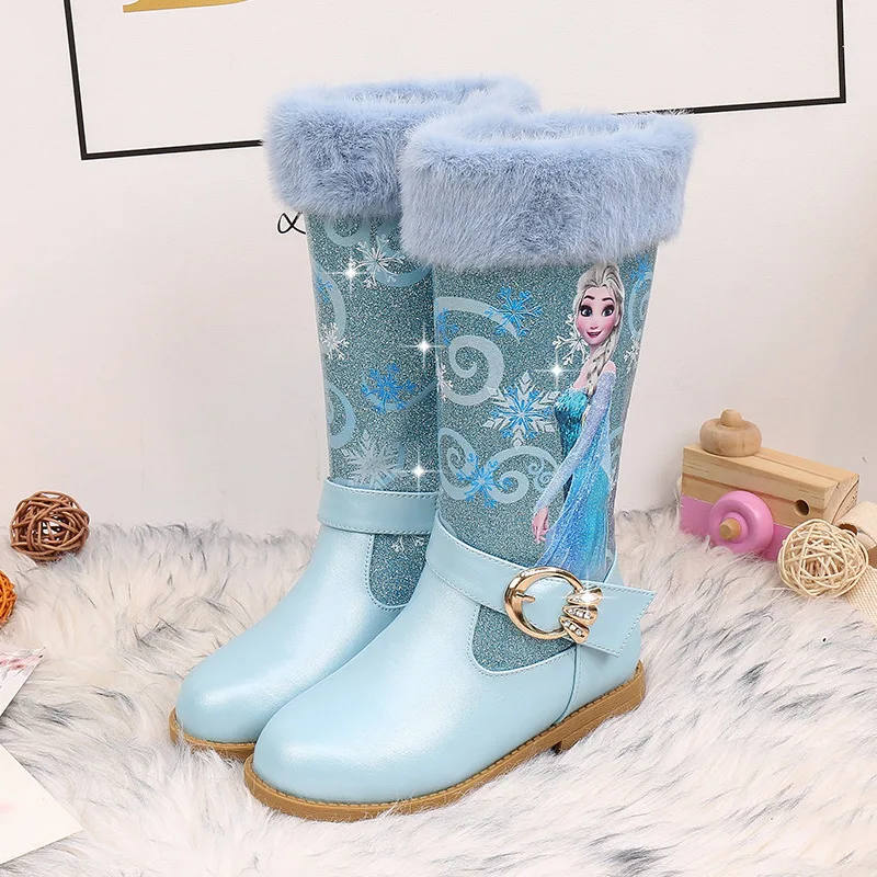 Disney Princess Elsa Cute Children's High Boots Girls Winter Warm Plush Snow Boots Frozen Print Children's Boots
Disney Princess Elsa Cute Children's High Boots Girls Winter Warm Plush Snow Boots Frozen Print Children's Boots