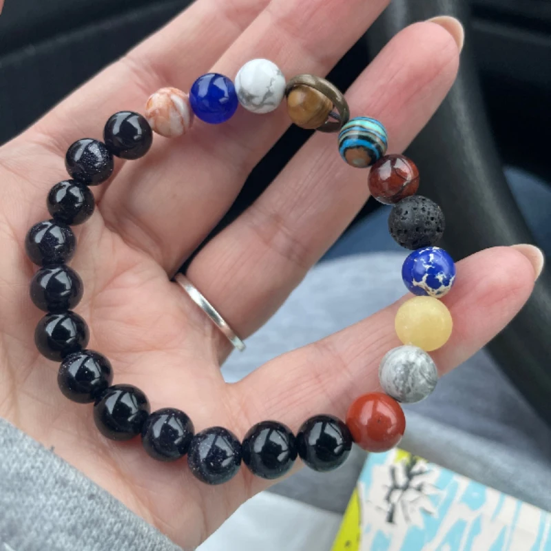 Fashion Hot Men's Starry Sky Galaxy Bracelet Volcanic Stone Frosted Lapis Blue Bracelet Jewelry
Fashion Hot Men's Starry Sky Galaxy Bracelet Volcanic Stone Frosted Lapis Blue Bracelet Jewelry