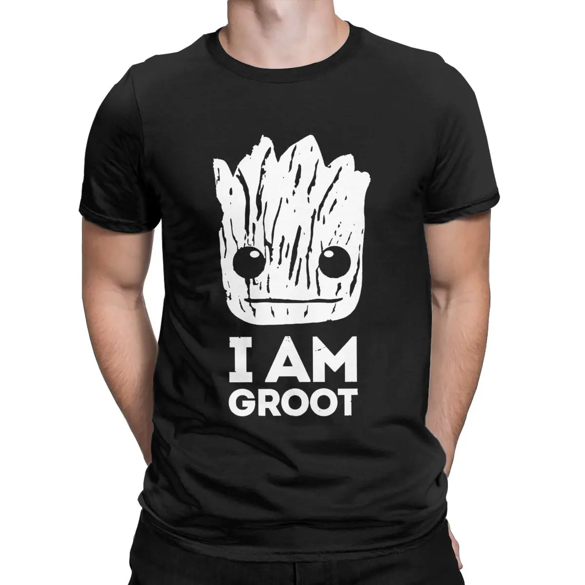 

Disney Marvel I Am Groot T-Shirts Men Fashion Pure Cotton Tee Shirt Crewneck Short Sleeve T Shirt New Arrival Tops